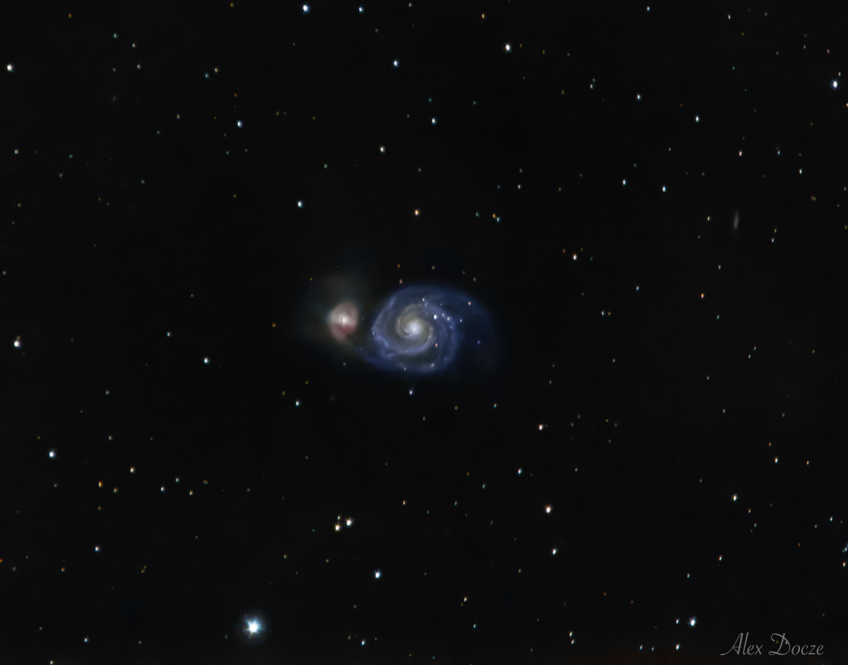 Galaxia Whirlpool (M51) - din constelatia Carul Mare
