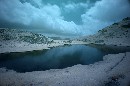 Lacul Capra Fagaras fotografiat in infrarosu